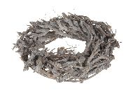 Kranz Astzweige WEISS ABGEW. 78418 50cm