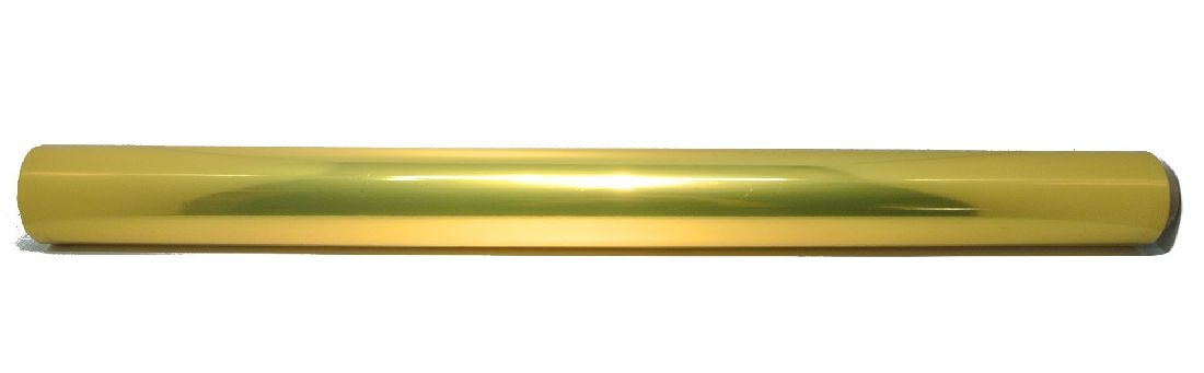 Folie metallise / Glanzfolie GOLD-silber 70cm/50m Geschenkfolie