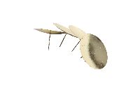 Kerzenteller mit Pick gold Kerzenhalter Metall 37mlg Ø80mm ohne Mittelpin