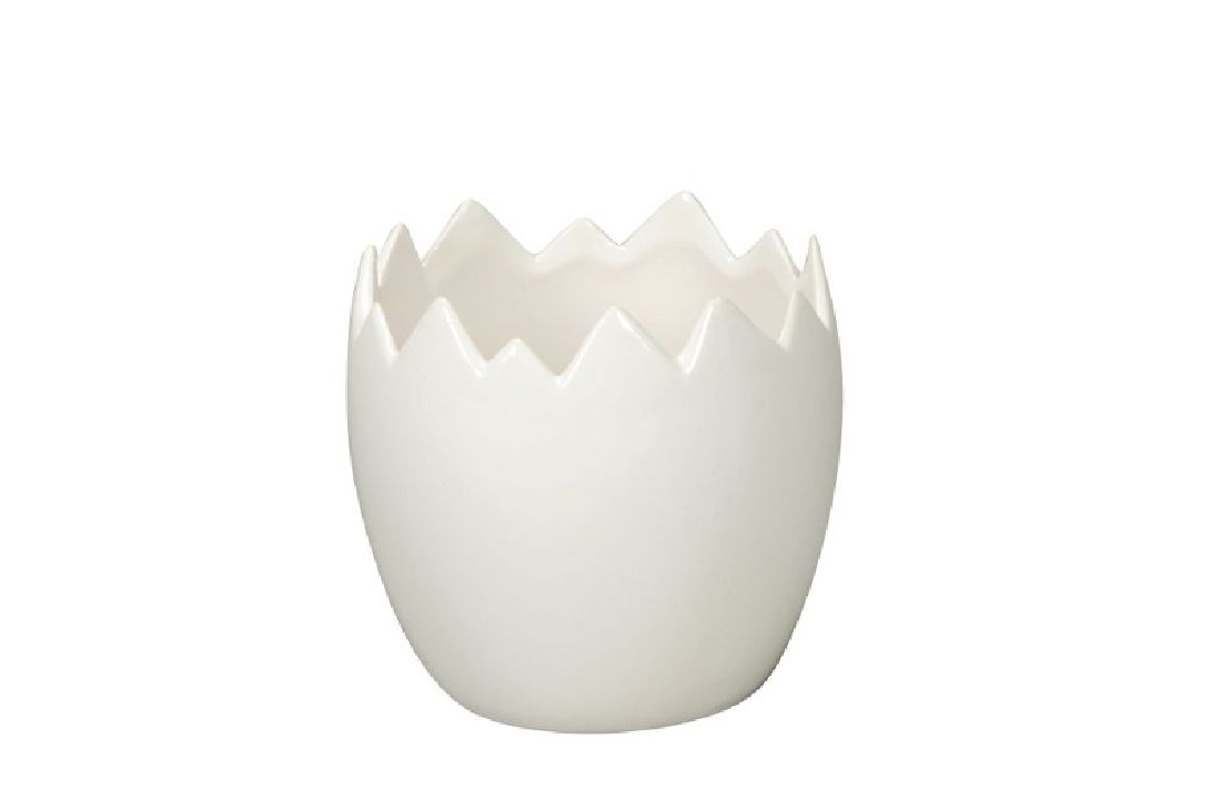 Ei gebrochen WEISS 501397 Dolomit Ø12,5xH12cm