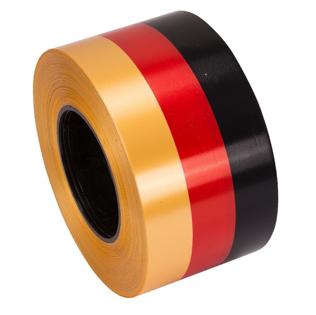 Polyband / Geschenkband Nationalband schwarz-rot-gold 80mm 100Meter Ziehband