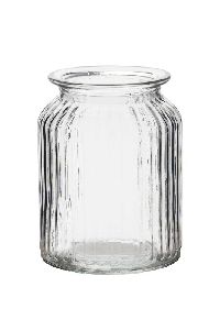 Rundrandglas Vintage gerippt KLAR 522360  1093 Ø11xH14,5cm